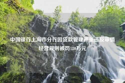 中国银行上海市分行因贷款管理严重违反审慎经营规则被罚180万元